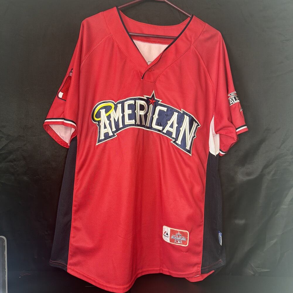 Dustin Pedroia #15 2010 MLB All Star Game Majestic Red Sox Jersey XL
